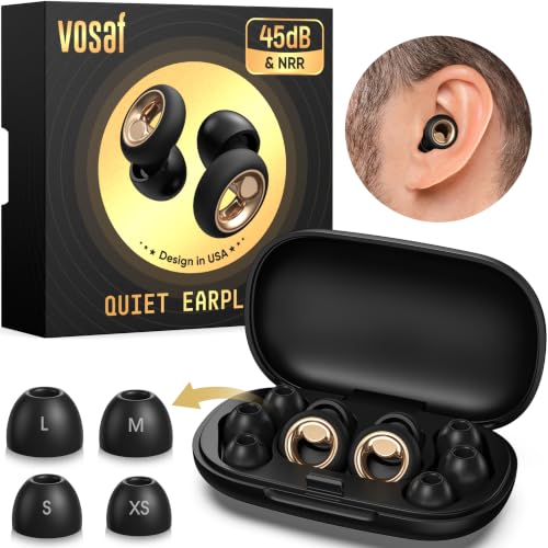 Image of Ear Plugs for Sleeping Noise Cancelling, Reusable Silicone Ear Plugs for Noise Reduction, Soft Hearing Protection with 8 Ear Tips for Concerts, Work, Swimming, and Travel(Dark Gray)