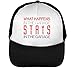 Stays in The Garage Men's Baseball Trucker Cap Hat Snapback Black White