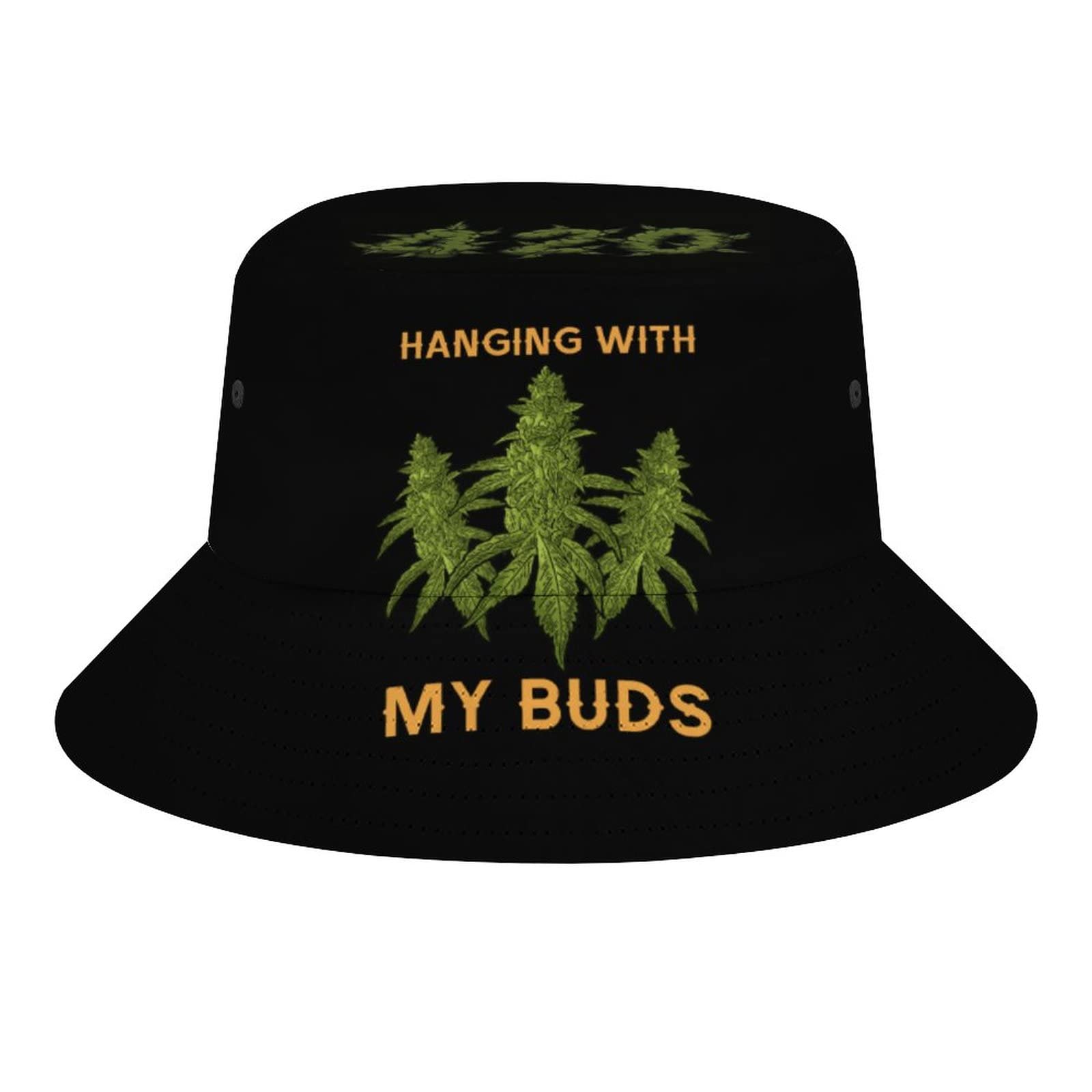 Weed Bucket Hat for Men,TrippyPsychedelic Tie Dye Cool Alien Womens Fisherman Hats