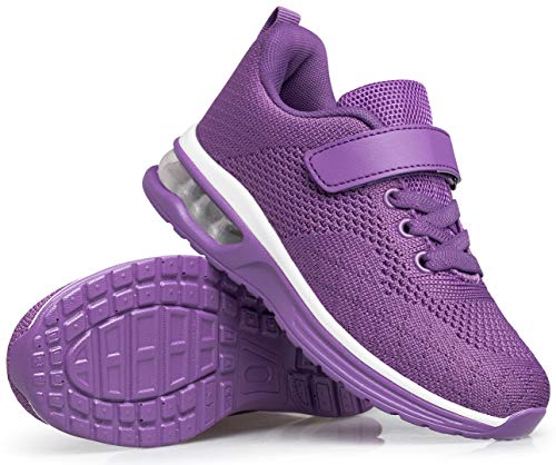 Anlarach Kids Toddler Shoes Boys Girls Athletic Running Shoes Air Cushion Sneakers For Toddler 7 Purple #TOP7