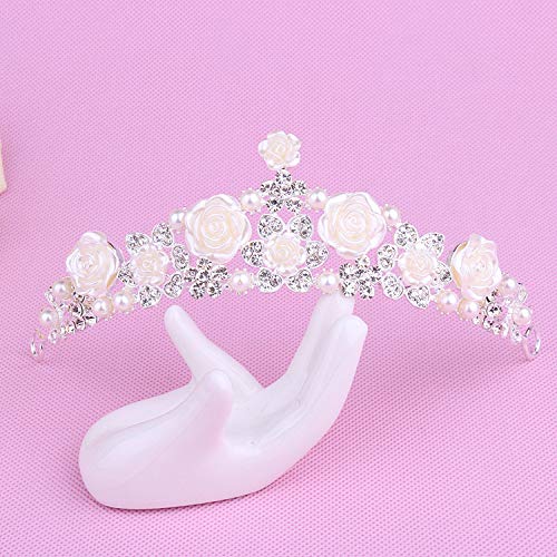 CPHGG Diademe für Damen Frischer und einfacher weiblicher Brautkronenkopfschmuck des Hochzeitshaarzubehörs Hochzeitskleidungszubehörs