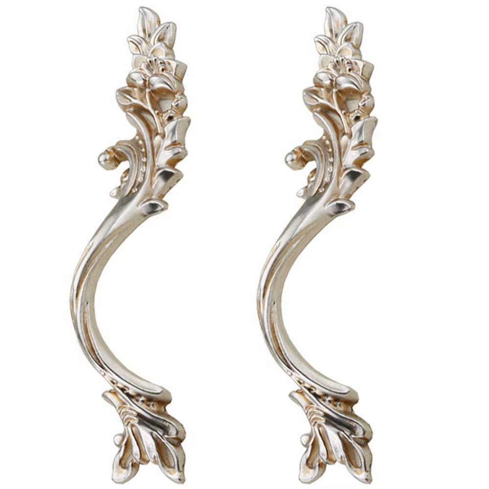 Sajmakuwla Style B Antique Brass Cabinet Drawer Handles 2 Pcs 96Mm European Retro Kitchen Pull Handle(,Hole Centers 96 Mm)