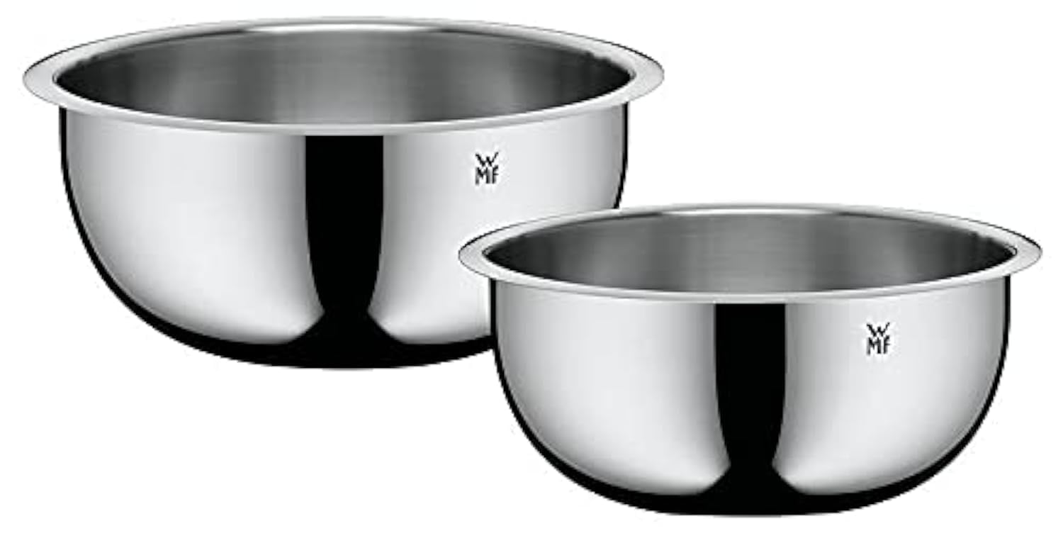 Récipient Cuisine Lave-vaisselle Bol Mélangeur WMF 2,5L Cromargan - Avec Couvercle Anti-éclaboussures 18,5cm Bol Avec Graduation Lave-vaisselle