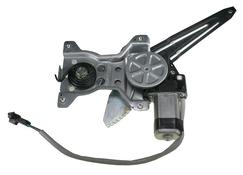 Image of TRQ Rear Right Power Window Regulator & Motor Assembly Passenger Side Compatible with 1998-2002 Toyota Corolla