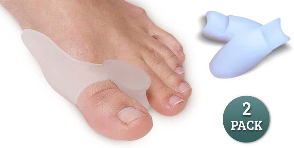 Gel Bunion Pad & Toe Separator by Savvy Feet. Relief and Protection, Soft and Comfortable