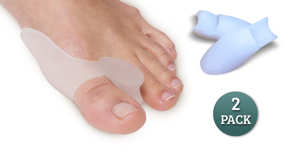 Gel Bunion Pad & Toe Separator by Savvy Feet. Relief and Protection, Soft and Comfortable