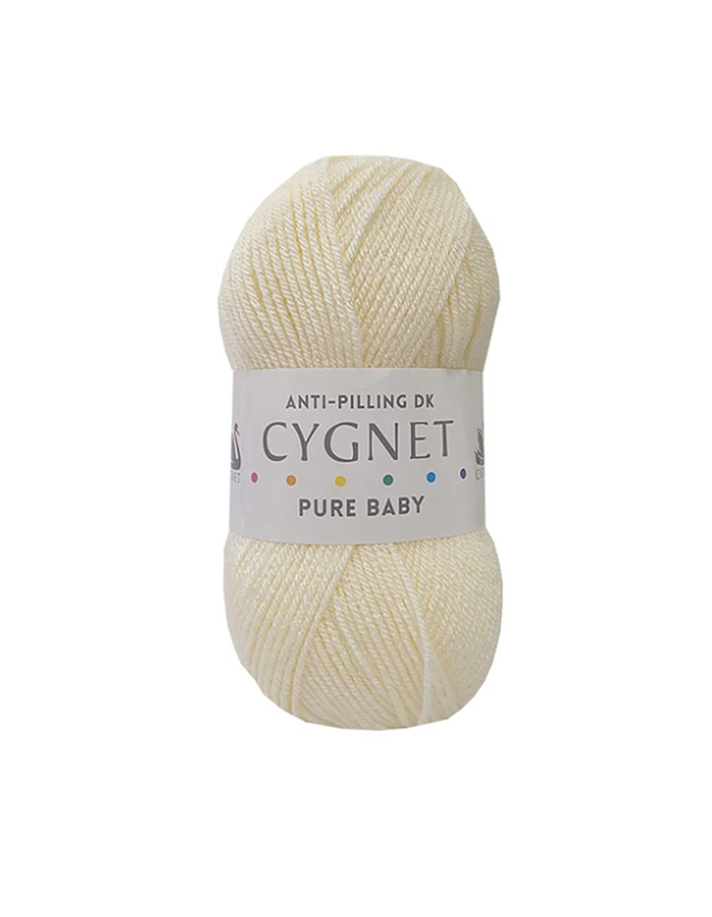 Cygnet Pure Baby DK Anti-Pilling Acrylic Knitting Yarn 100g - Cream 2191