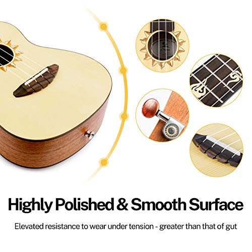 Image of Donner, 4-String Ukulele, Spruce, Tenor (DU)