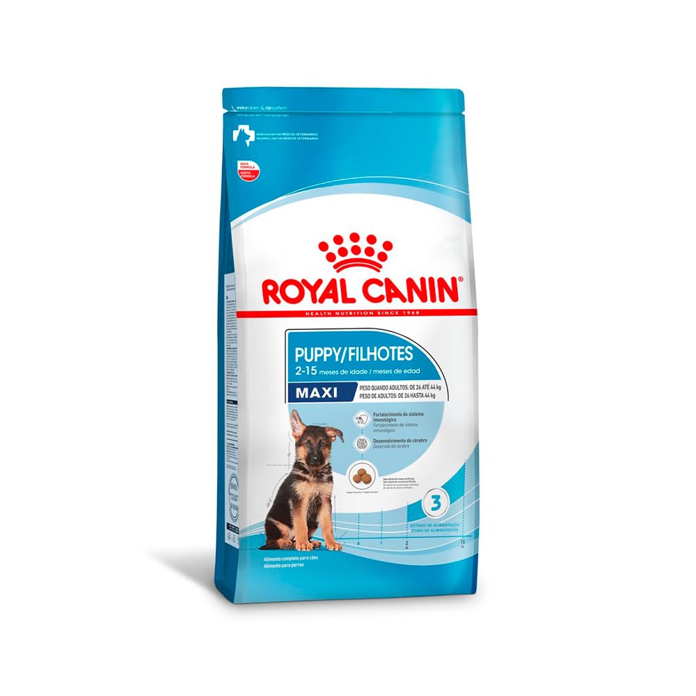 Ração Seca Royal Canin Maxi Puppy para Cães Filhotes de Porte Grande - 12Kg