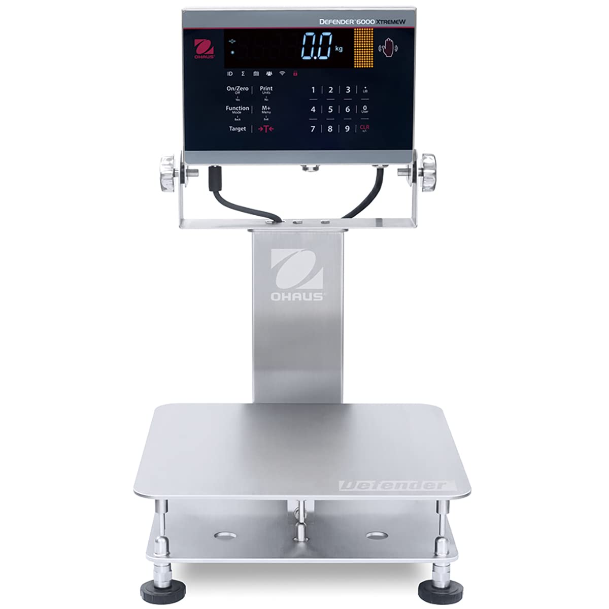 Ohaus 30575564 Defender 6000 i-D61XWE12K1R6, 25lb x 0.002lb, Stainless Steel, NTEP, NSF