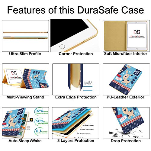 Image of DuraSafe Cases for iPad PRO 11 Inch 1 Generation [Pro 11 1st 2018 ] A1980 A1934 MTXN2HN /A MTXP2HN /A MTXR2HN /A MTXQ2HN /A Ultra Slim Printed Smart PU Leather Flip Folio Book Cover - Puppy Friend
