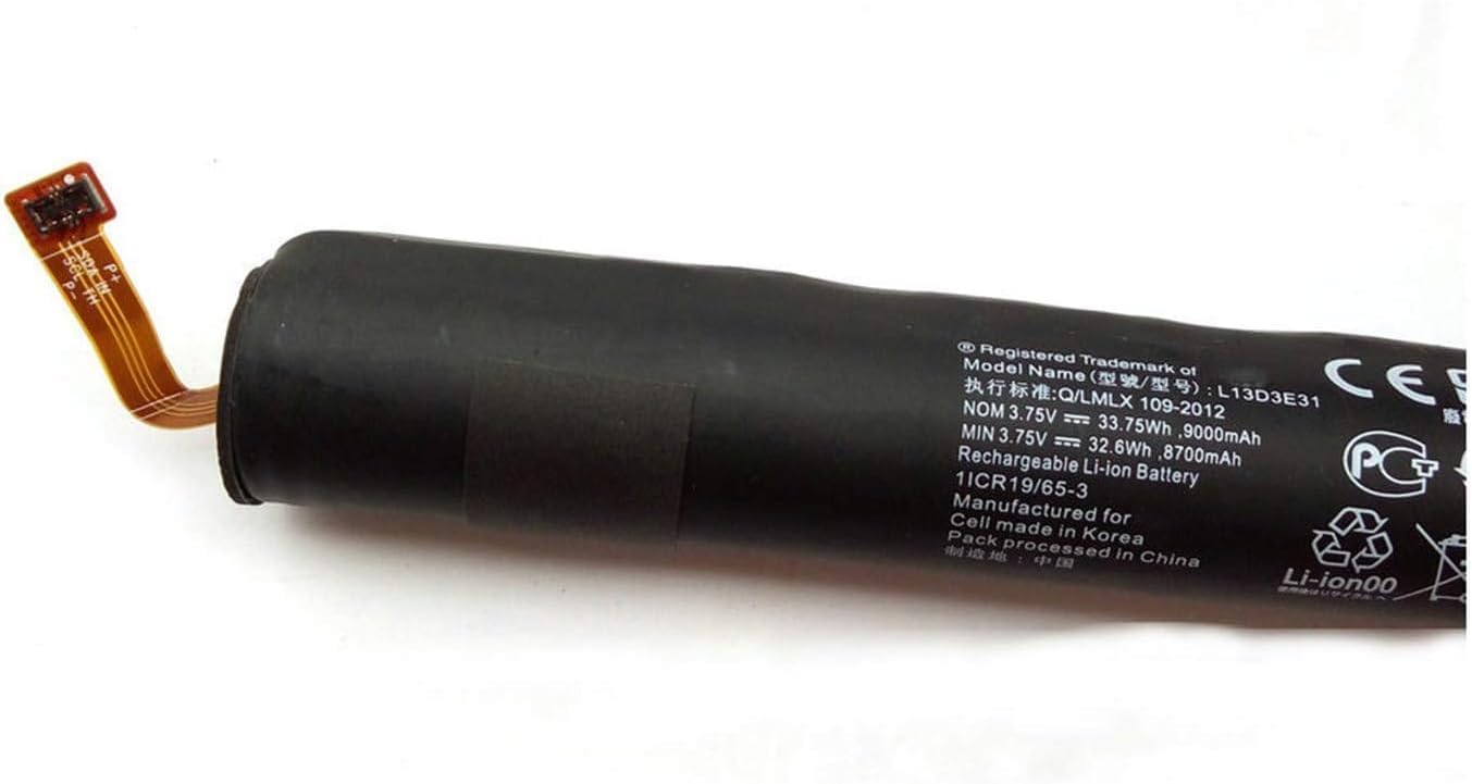 L13D3E31 Laptop Battery Replacemnet for Lenovo Yoga 2 60044 Yoga 10 B8000 B8000-F B8080-F（3.75V 33.75Wh）