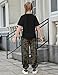Arshiner Girl's 2 Piece Outfits Fashion Short Sleeve Tops and Sweatpants with Pockets Kids Sweatsuit Set Camouflage 7-8Y