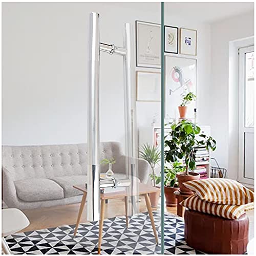 Poignée de porte en acier inoxydable épurée pour douche - 2