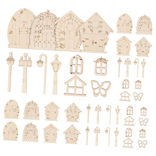 HAPINARY Portable Wood Slices -Shape Wood Slices Embellishment Craft Decoration Piece