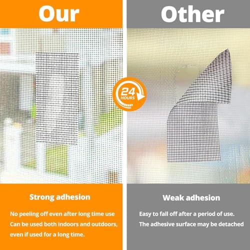 Image of UCRAVO Mosquito net patch repair Tape, Window Screen Repair Tap, Strong Adhesive & Waterproof Window Mosquito net Covering Mesh Tape for Door Tears Holes Screen Patch Repair (200Cm X 5CM) (net Tape)