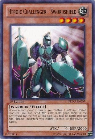 Yu-Gi-Oh! - Desafiador Heroico - Escudo Espada (REDU-EN007) - El regreso del duelista - Edición ilimitada - Común
