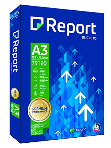 Papel Sulfite Report Premium A3 Branco - 297 x 420 mm 75g 500 folhas
