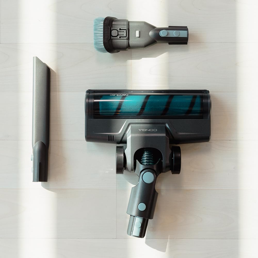 Cecotec Scopa Aspirapolvere Senza Fili 3 in 1 Conga Rockstar 350 Longlife Jalisco. 215 W, 12 kPa, 60 minuti di autonomia, spazzola Jalisco, serbatoio da 500 ml, ciclone parallelo