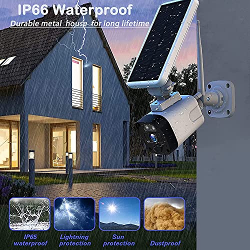 Camcamp 2.5K Wireless Solar Security Camera Outdoor, Solar Home Security Camera System,Forever Power,100% Wire-Free,4Mp Night Vision,2 Way Talk,Pir Motion Detection,Cloud Storage/Sd Slot,Waterproof #TOP7