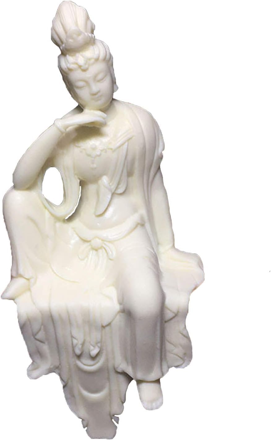 statuetka Buddy, Siedzący posąg Guanyina Sztuka współczesna Rzeźba Ozdoba na biurko Dom