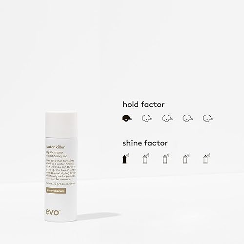 Miniatura 10 de EVO Champú seco Water Killer absorbe el aceite para refrescar el cabello, reduce el daño por lavado excesivo y spray para peinar