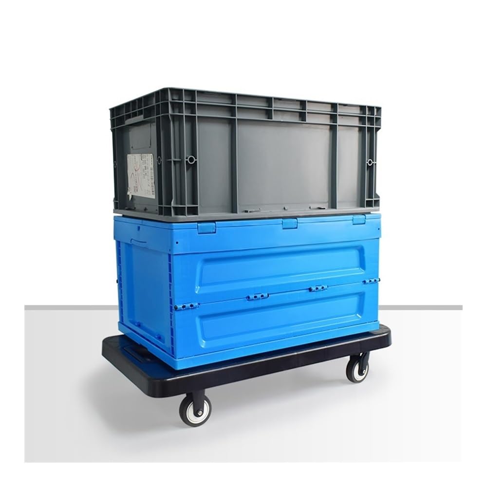 Handwagen Haushaltswagen, geräuschlos, faltbar, Flachbettwagen, tragbarer Einkaufswagen, Lebensmitteleinkaufswagen, Kleiner Wagen for die Lieferung