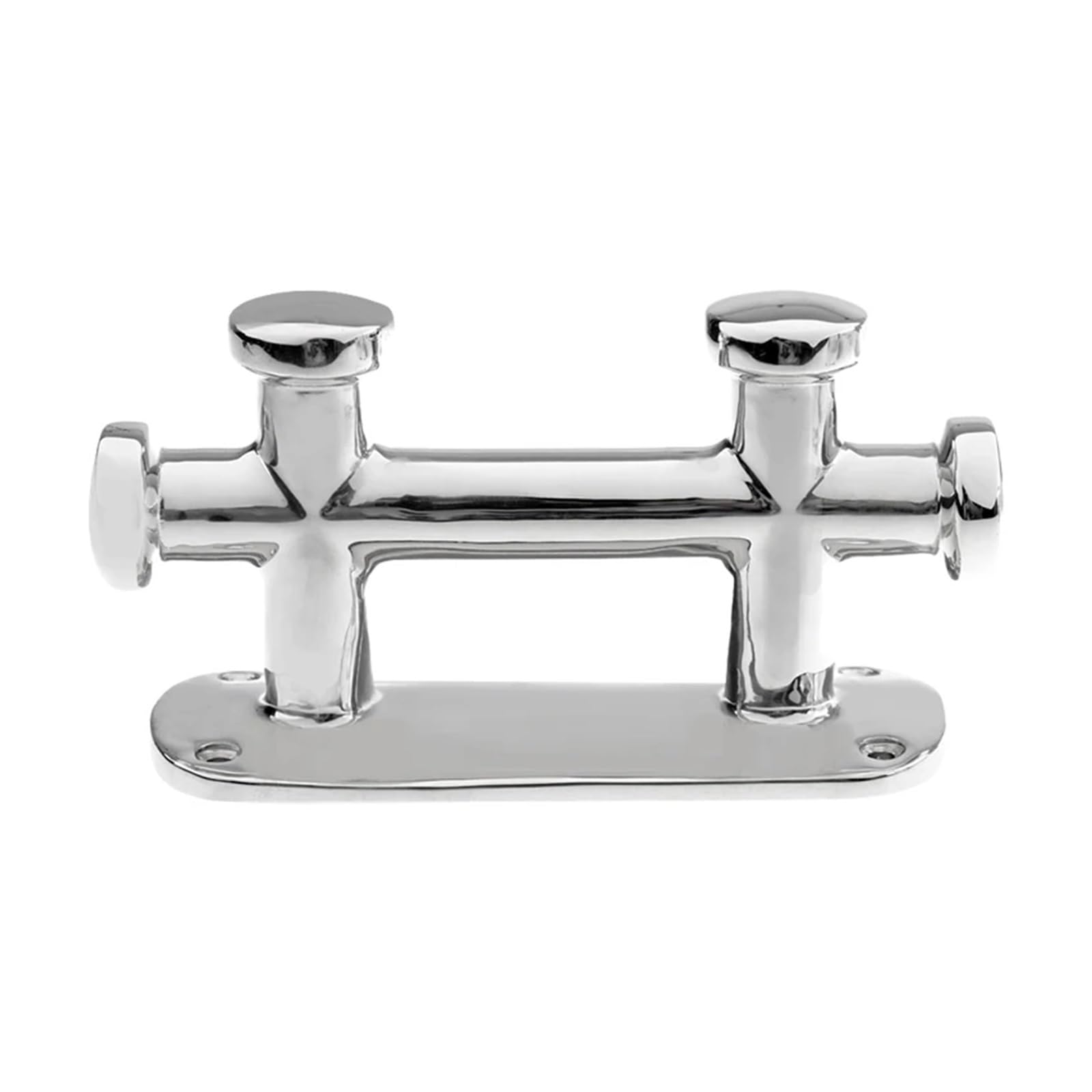 Boot Edelstahl Seil Klampe Boot Zubehör Basis Klampe Doppel Kreuz Boot Poller Klampe Marine Hardware Seil Klampe Haken für Yachthafen, Schiff