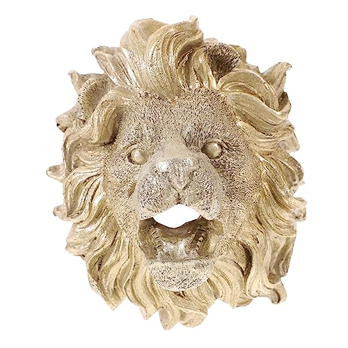 TOYANDONA Lion Head Water Dispenser Garden Water Sprayer Pond Fountain Nozzle Outdoor Decor Wall Fountain