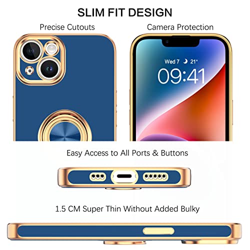 Coque iPhone 14 résistante aux chocs avec support magnétique 360°