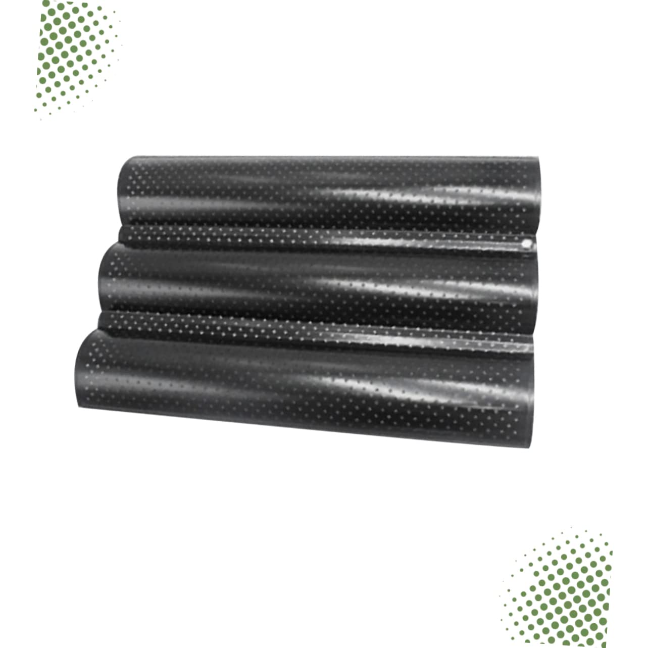 Wellenförmige Backform für Brotstangen aus Kohlenstoffstahl, Schwarz | 3 Slots, für Teig und Französisches Brot, Einsatz in Backshop und Zuhause