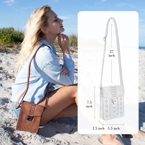 Image of INICAT Small Crossbody Phone Purse for Women Faux Leather Cross Body Wallet | RFID Cute Bag Gifts For Teenage Girls