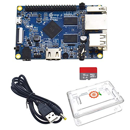 Set Orange Pi PC ABS Boîtier Transparent 4,0 mm -1,7 mm Câble d'alimentation USB vers DC Appareil Photo 2 MP Caméra avec Objectif Grand Angle (Carte +...