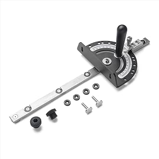 DuBois 51008 Table Saw Miter Gauge with 13 Precise Angle Stops and Standard 3/4” x 3/8” T-Slotted Miter Bar