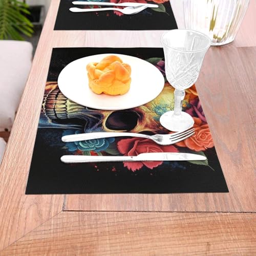 Set de table lavable pour protéger la table des plats chauds | Lot de 6 motif gothique - 5