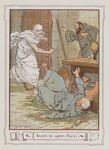 Illustration Ivanhoe Charles Edmund Brock toile déco salon SERENDIPITP 50x70