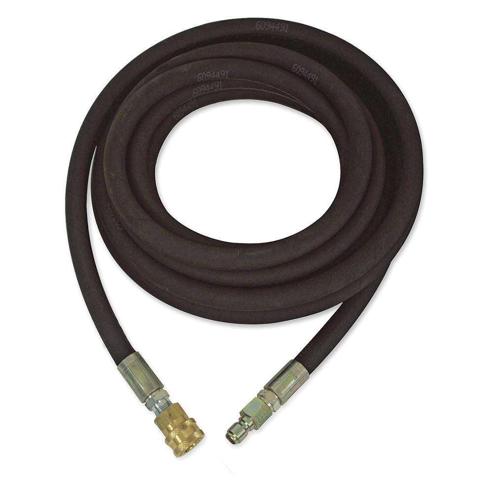 Mi-T-M, 15-0277, Hose, 3/8 In x 25 ft. with QC