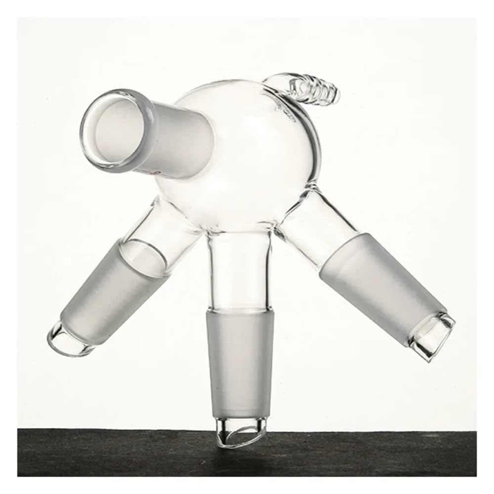 Tubo ricevitore tipo Tee con piccolo giunto ugello 14/20 19/22 24/40 29/42 vetro borosilicato D68 Attrezzature da laboratorio