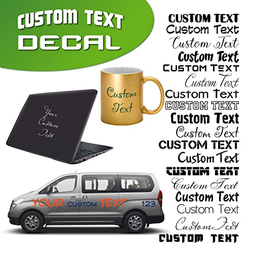 Personalized Design Of Custom Text Decal Compatible With Tumbler Ñups Laptop Phones Cars Boats Helmets Hardhats Notebooks Vehicles - Personalized Vinyl Decal Sticker #TOP1