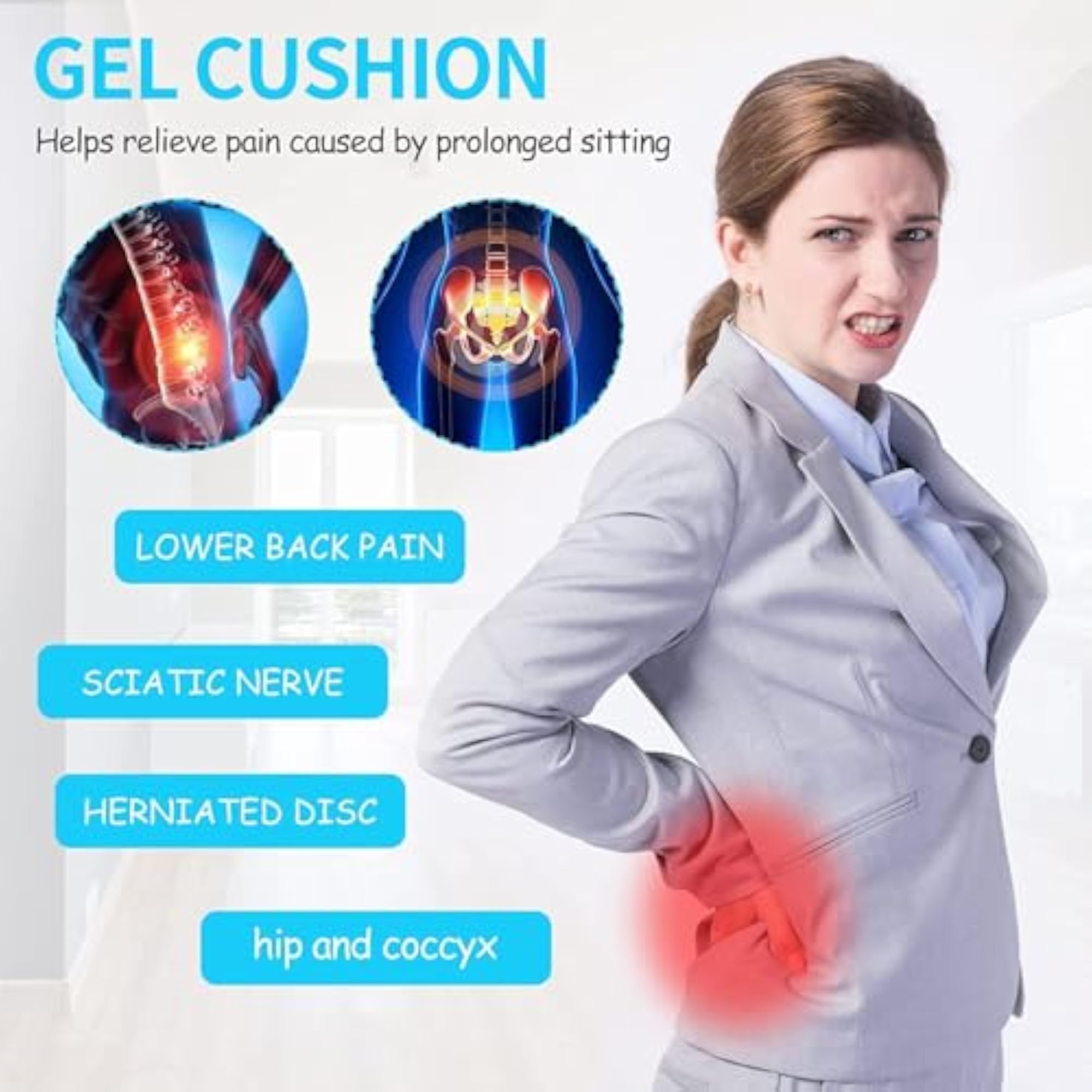 Soft Silicone Rubber Seat Cushion for Pressure Relief