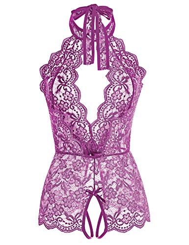 Image of Ababoon Women One Piece Lingerie Lace Sexy Baby Dolls Teddy Sleepwear
