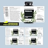 natural elements Melatonin – 365 Tabletten – 0,5mg Melatonin pro Tablette – hochdosiert – Ohne unerwünschte Zusätze – Laborgeprüft – Alternative zu Einschlafspray - 100% vegan – Großpackung