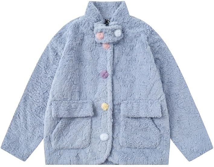 Lambskin Coat Winter Fleece Cotton Padded Jacket Outdoor Warm