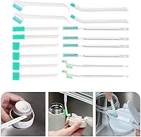 Vista 8 de Juego de limpieza de cepillo para botellas, limpiador de botellas, mango de cepillo de agua y cepillo de limpieza para pajilla, para cuello