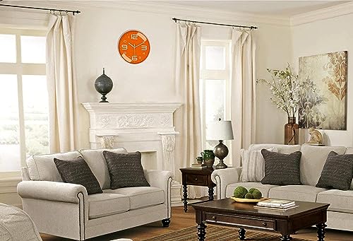 Image of Rylan Wall Clock 12 inch Silent Quartz Decorative Wall Clock Non-Ticking Classic Clock Battery Operated Round Easy to Read for Room /Home /Kitchen /Bedroom /Office /School*=