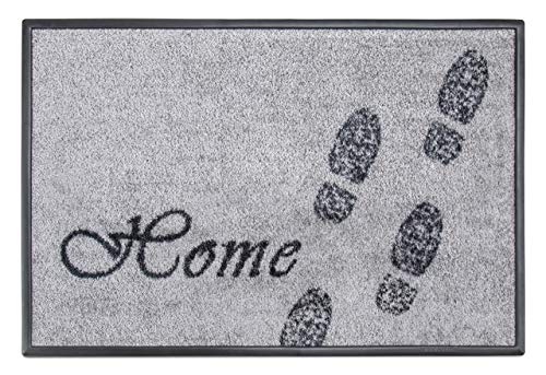 Carpet Diem Fußmatte Soft Home 50x75cm Velour Schmutzfang Rahmen, Rückseite rutschhemmend saugstarkes Garn nimmt Schmutz und Wasser auf für geschützten Aussenbereich und Innenbereich Cover