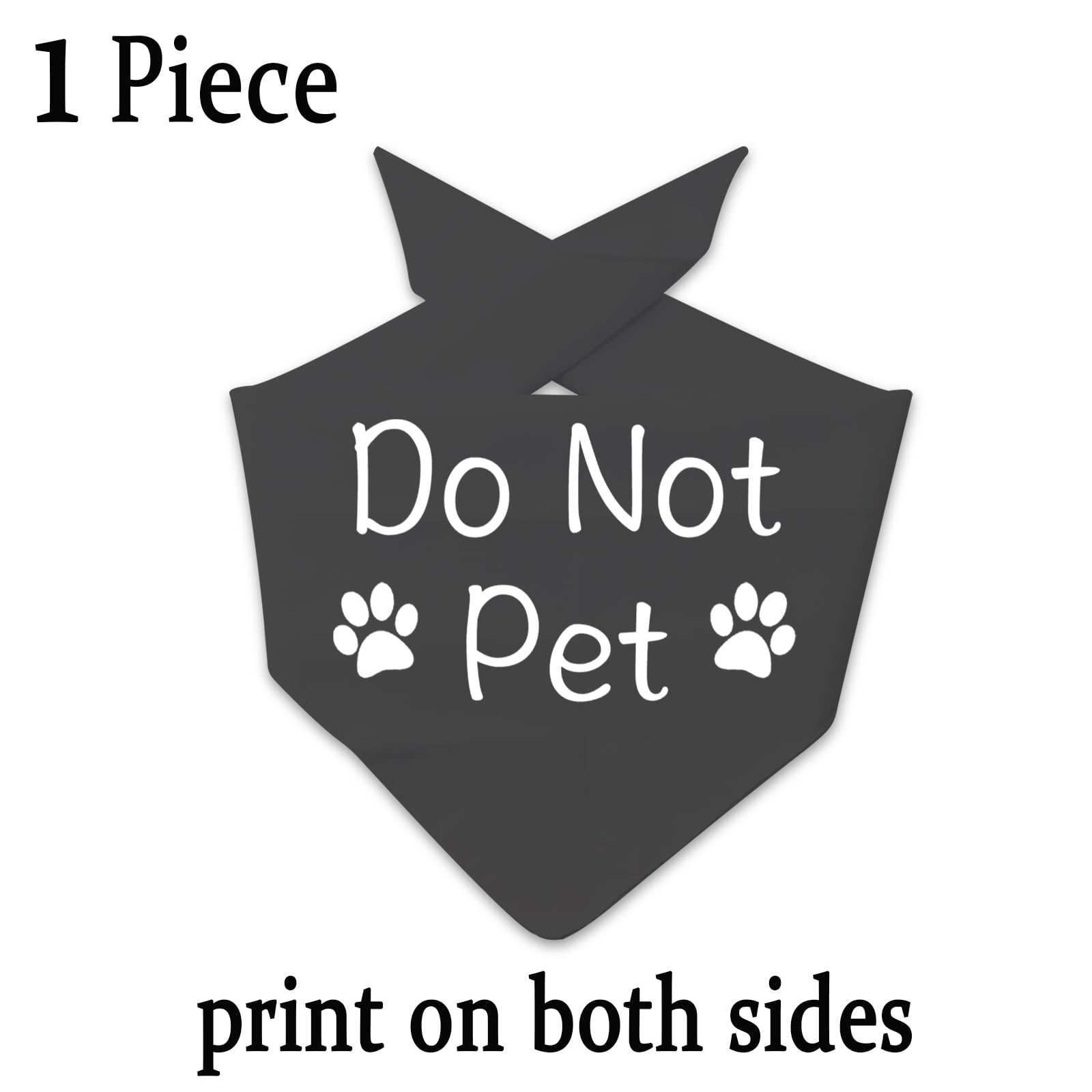 1 Piece Do Not Pet Bandana Reactive Dog Bandana Training Puppy Anxious Dog (Do Not Pet D UK) - Image 4