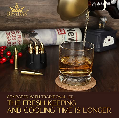 Grandpa Gifts - Fathers Day Grandpa Gifts - Birthday Gifts For Grandpa From Grandchildren, Best Grandpa Gifts - Grandparents Gifts, Grandpa Gift Ideas, Whiskey Stones Gold #TOP3