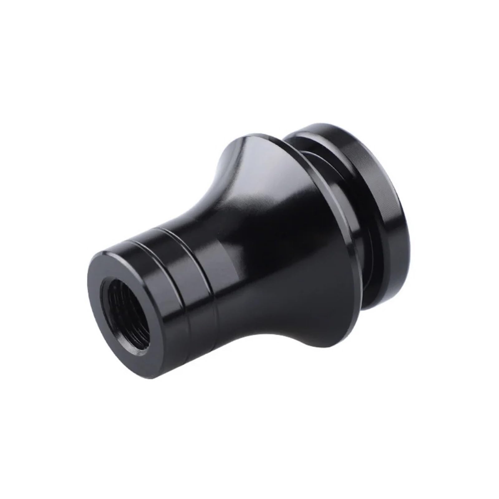 Dajmsuy Black Universal M12*1.25 Thread Shift Knob Boot Retainer Adapter Manual Gear Shifter Red Car Gear Shift(Black)