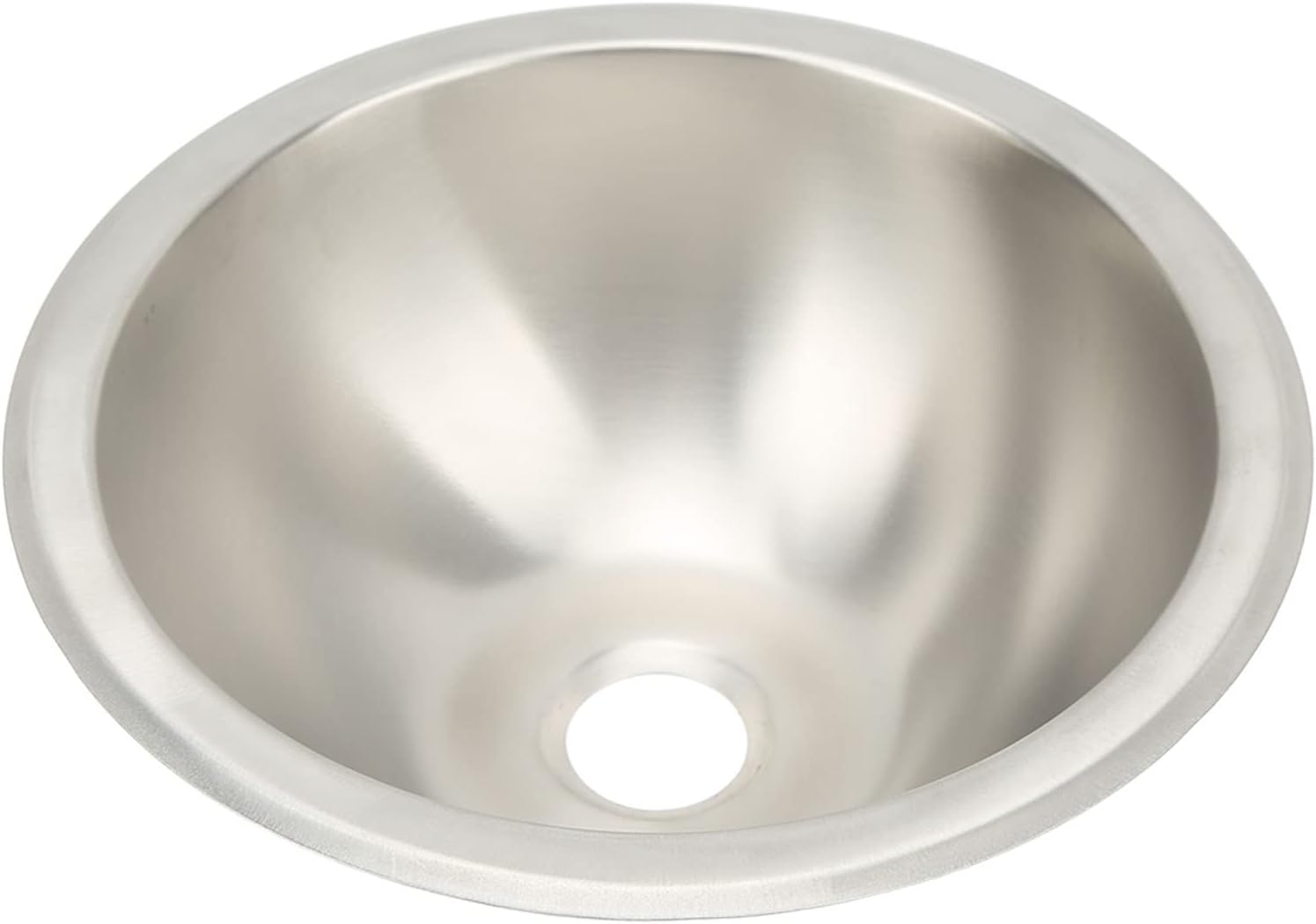 DAUB Single RV Kitchen Sink, 9.25in Round Stainless Steel Sink, Stainless Steel Sink for RV Sink, Camper Sink Single Bowl Sink Bowl Basin Bar Sink for Kitchen, Workstation, Outdoor